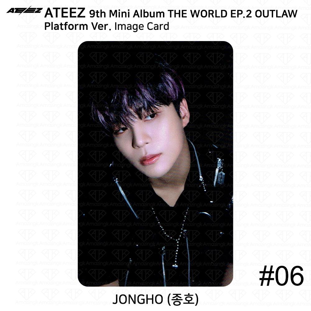 ATEEZ 9-й мини-альбом THE WORLD EP.2 OUTLAW Platform Ver QR Фотокарточка Изображение карты