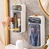 1Pcs Wall-mounted Rotatable Bathroom Cosmetic Organizer Vanity Organizer Waterproof Dustproof Cosmetic Organizer