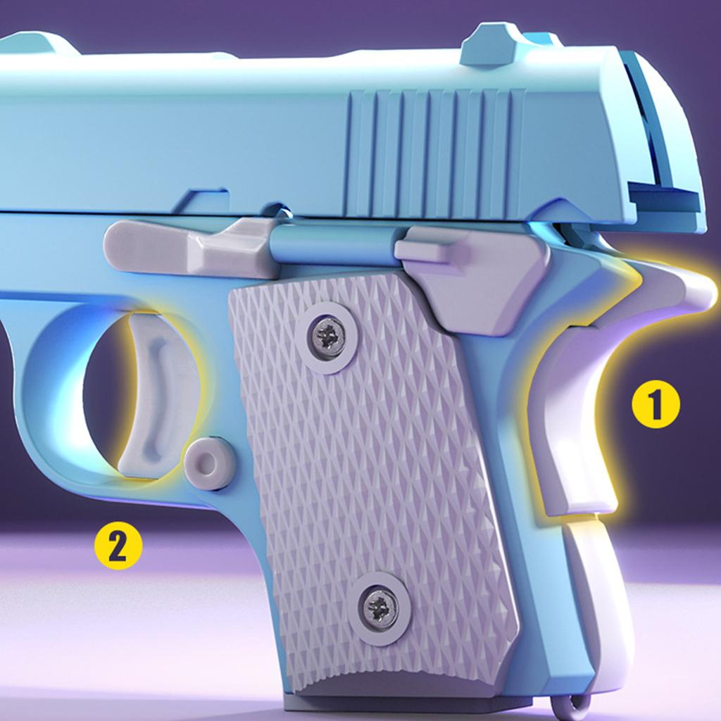 Gravity Fidgets Guns Toy Mini 3D Print Carrot Pistol Stress Toy Playful Entertainment Toy for Adult Kids HandTherapy