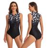 One-Piece Sleeveless Vest Surfsuit Sunscreen Ladies Swimsuit Diving Suit Swimsuit