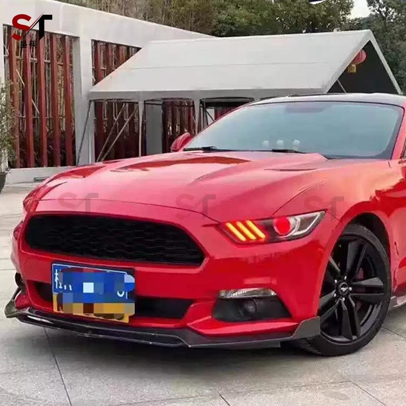Передний сплиттер губы из углеродного волокна для Ford Mustang 2015-2017