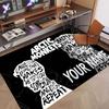 Custom Name Crystal Velvet Rug,Arctic Monkeys Comfortable Anti Slip Floor Mat For Room Decoration