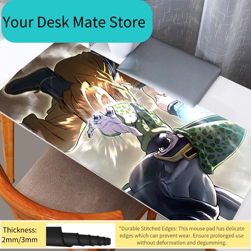 DBZ Dragon Ball Cell Mouse Pad Large PC Computer Gamer Kawaii Gaming Accessories Mousepad Keyboard Desk Mat Carpet Table