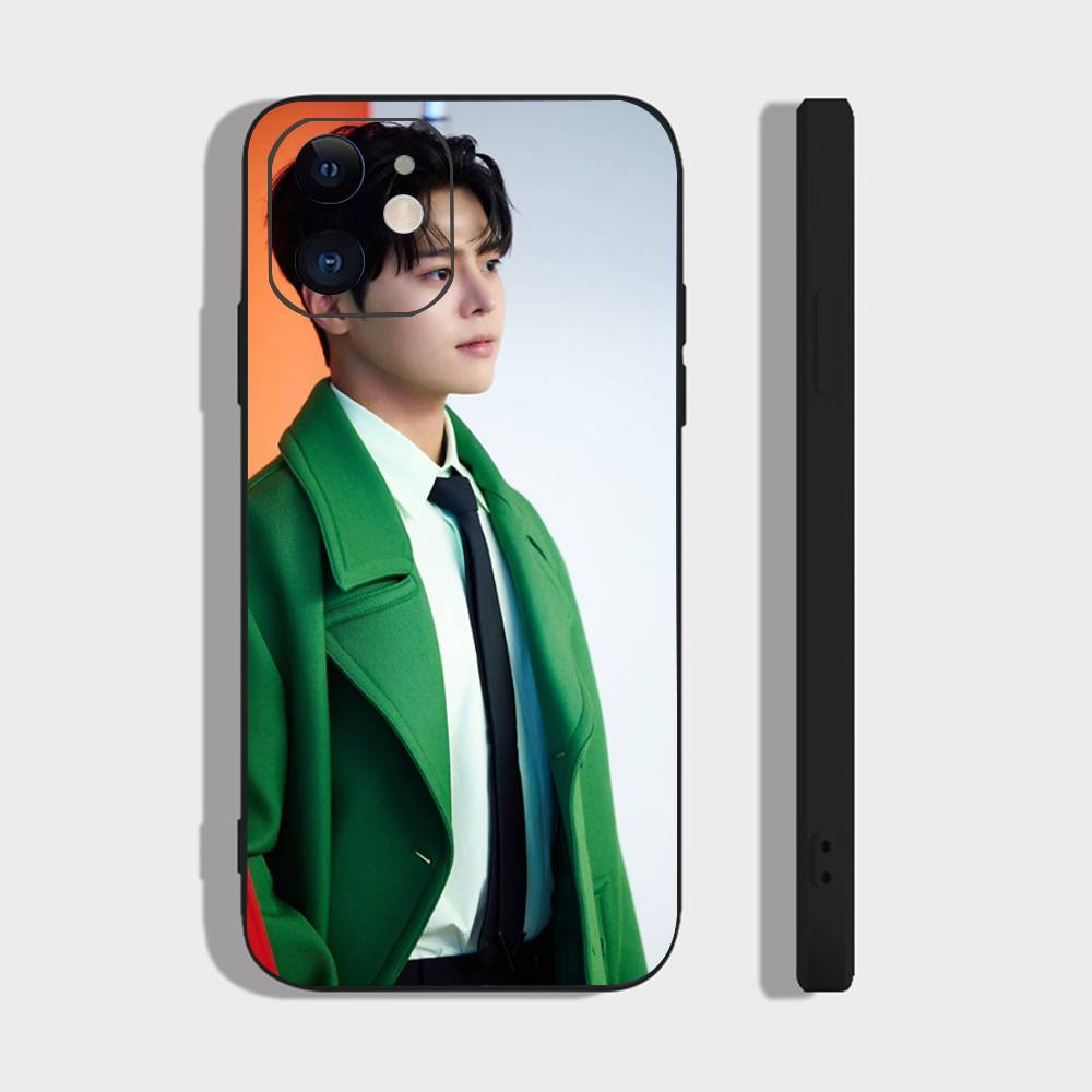 Чехол для телефона корейской знаменитости R-Ryeo Un для iPhone 17 Air 16 15 14 13 Pro Max 11 12 Черный силиконовый чехол