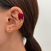 Rose Flower Ear Cuff Non-Piercing Ear Bone Clip Creative Lightweight