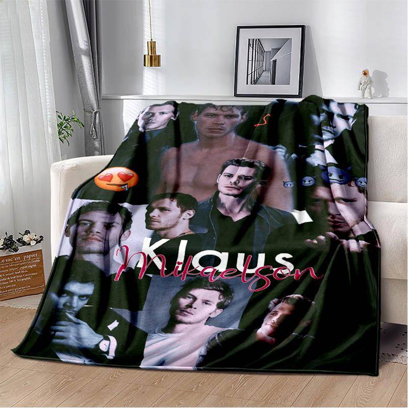 3D Klaus Mikaelson printed blankets picnic blanket Warm Flannel blankets Soft and comfortable blanket bed linings Birthday Gift