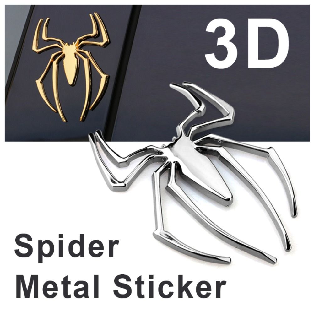 Motorcycles Decoration Motor Decal 3D Car Sticker 3D Spider Shape Car Sticker Auto Emblem Decal