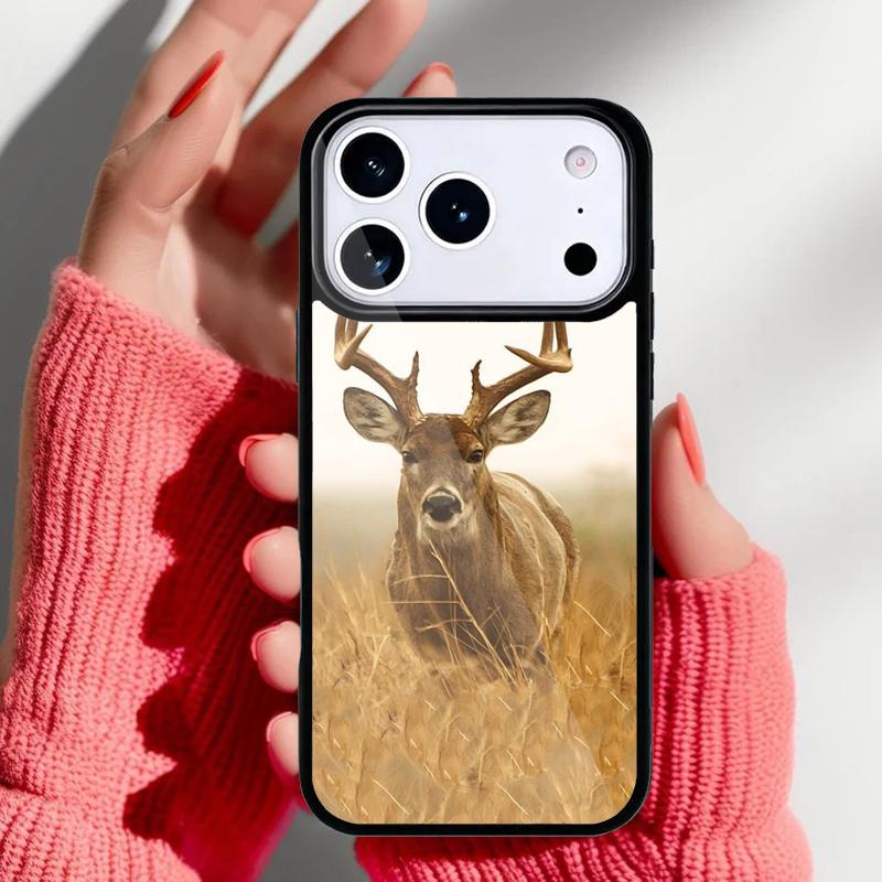 Камуфляжный чехол для телефона с оленем для iPhone 17 16 15 14 13 Pro Max Задняя крышка для 12 11 Pro Coque