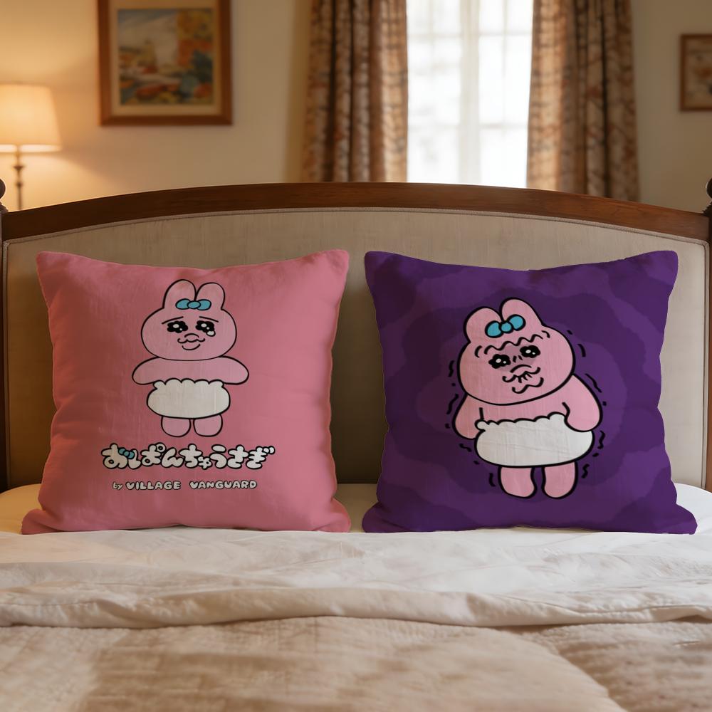 Doll Opanchu Usagi Cushion Cover 1Pcs Decorative Covers Soft Cushion Case For Sofa Couch Decor 40X40 45X45 Pillowcases