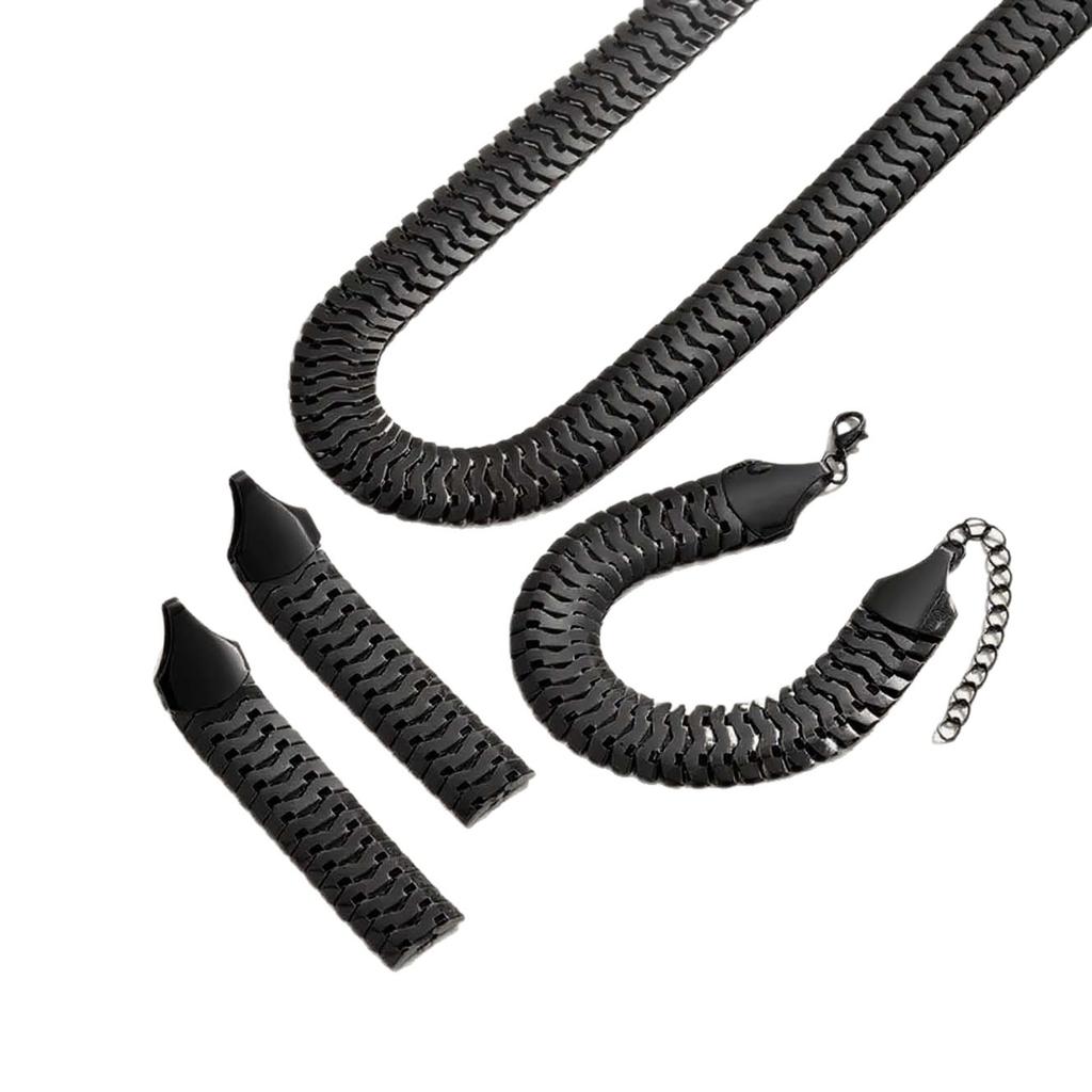 Classic Style Necklace, Bracelet, Earrings, Jewelry Set Combination, Suitable for Daily Casual Versatile Women's Accessories