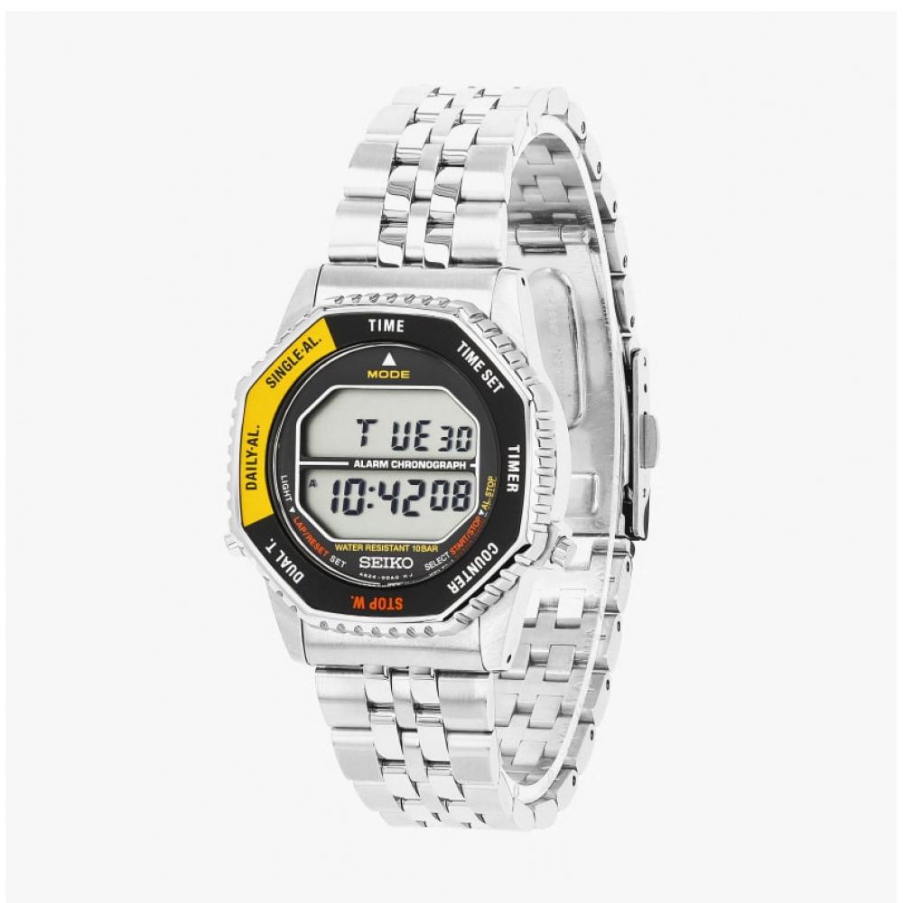 Seiko Chronograph Digital Men S Metal Watch With Rotating Bezel Smgg17p1