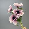 Искусственная ветка Real Touch Искусственные цветы Садовый декор Имитация цветка Розовая анемона Балконное украшение