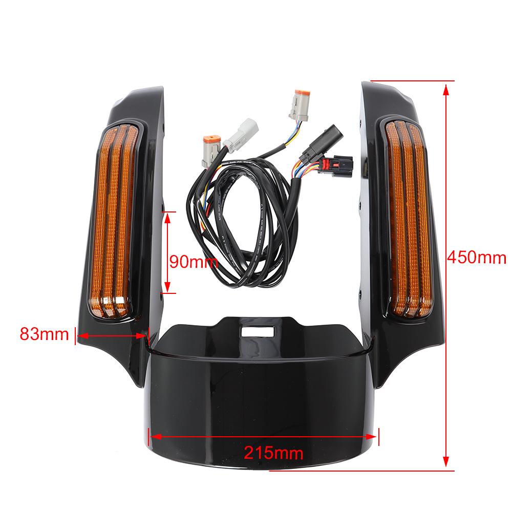 Harley LED Tail & Brake Light for Big Glide, Road King: Dual Highway Rear Fender Signals