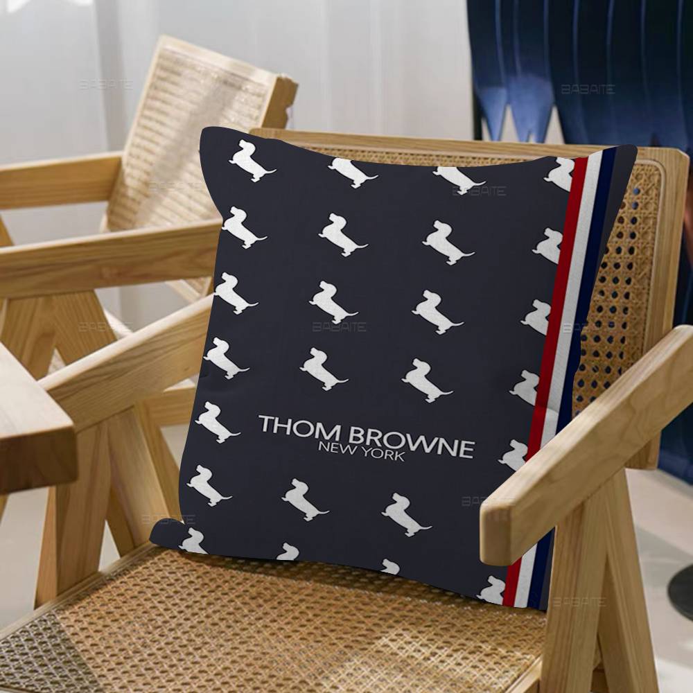Fashion Brand TThom BBrown Personalized Pillow Cover Kids Bedroom Wild Party Decor Pillowcase Kid Birthday Shower Gift
