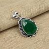 Green Onyx Gemstone 925 Sterling Silver Handmade Jewelry Pendant For Women