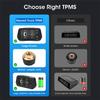 Система контроля давления в шинах TPMS 13 бар с солнечной панелью, ЖК-дисплеем и 6 внешними датчиками, BLE-сигнализация