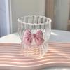 Ins Heat-resistant Household Girls Fruit Tea Lemon Water Cup Bow Tie Glass Cup Princess Wind Coffee Cups  Accessories