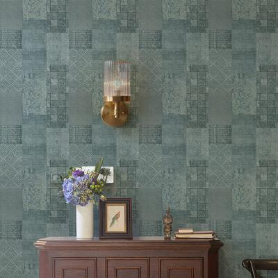 Ретро Обои с Текстурой Сплошных Линий Водонепроницаемые Виниловые Самоклеящиеся Декор Стен Гостиной Винтажные Обои с Кирпичным Узором