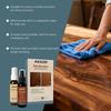 AMZ Wooden Floor Home Care Spray, Furniture Maintenance Polish with Rosin & Nano Silica, Daily Cleaning Protector for Wood Surface, Natural Look 1 Set