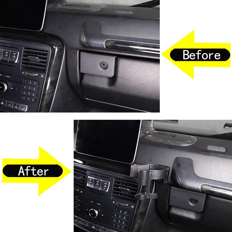 Для Mercedes Benz G Class W463 2007-2018 Автомобильный многофункциональный держатель для мобильного телефона с центральным управлением, подстаканник, автомобильный аксессуар