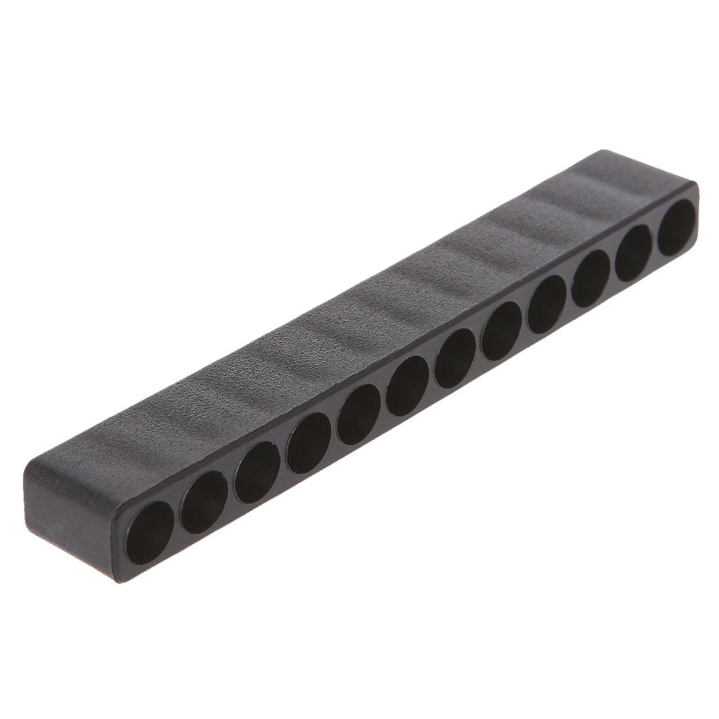12 Holes Hex Bit Organiser Plastic Screwdriver Bit Holder Drill for Head Storage Case Box Block for 6.35mm Hex Shank