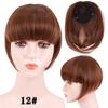 Fringe Bangs Synthetic Hair Extensions Clip In Bangs 6 Inch Short Straight Hairpiece Front Neat Bang Two Side Blonde