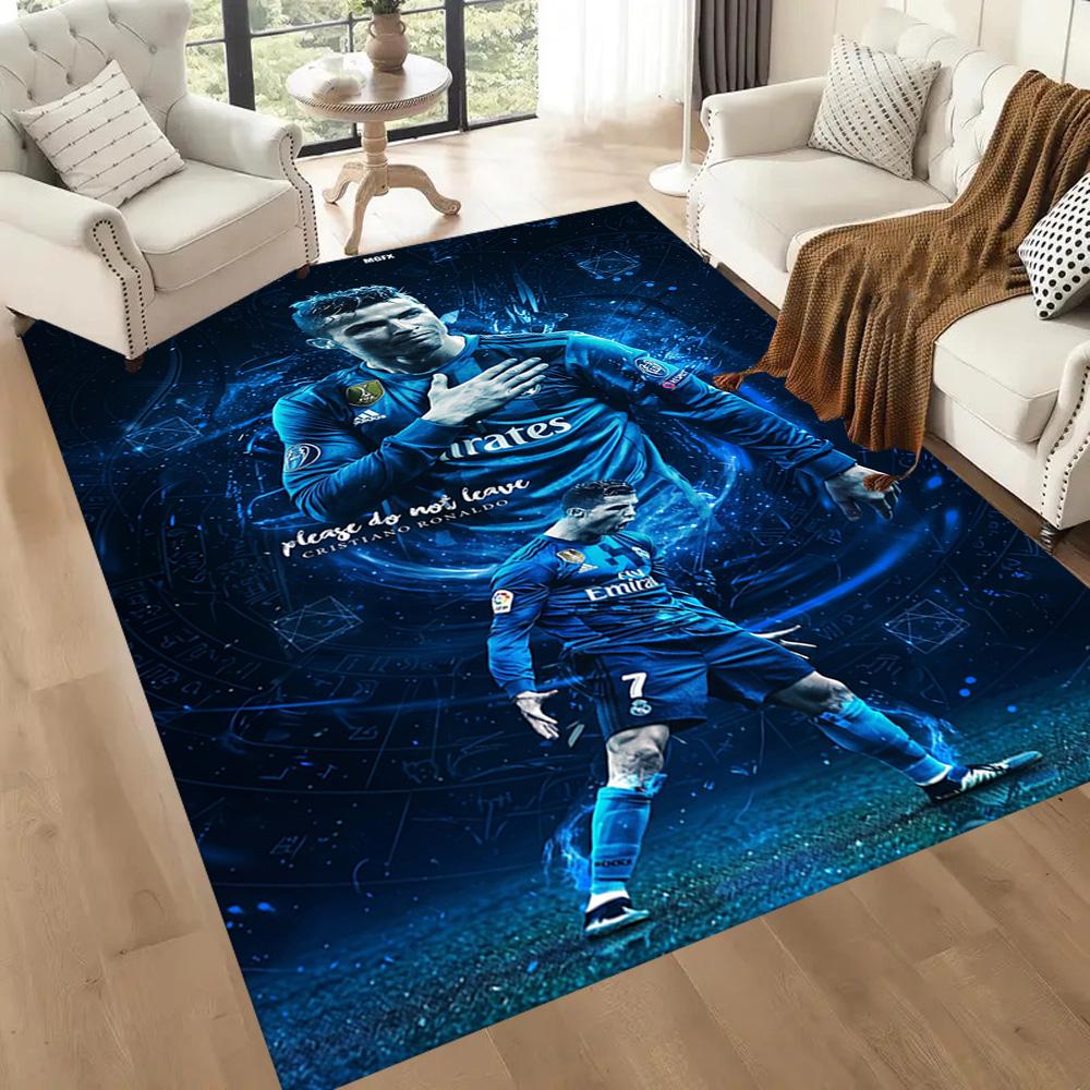 Cristiano Ronaldo 5 Area Rug Design for Entryway Foyer Playrooms Living Rooms Antislip Carpet Anime Office Decor
