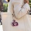 Ornament Orchid Flower Pendant Elegant Flower Bag Accessories Butterfly Orchid Key Ring  Backpack