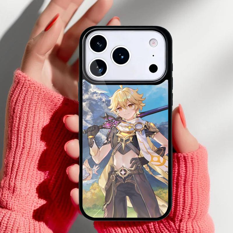 Game Genshin Impact Cute Phone Case for iPhone 17 16 15 14 13 Pro Max Back Cover for 12 11 Pro Coque