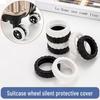 Защитный резиновый чехол для колеса багажа чемодана - Бесшумные силиконовые ролики и аксессуары для тележки