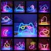 LED Double-Sided Neon E-Sports Light for Bedroom Decor