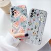Чехол для телефона Samsung A53 5G A33 Цветочный силиконовый чехол для Samsung Galaxy A73 Fundas Coque Прозрачный мягкий Capas Цветочный ТПУ