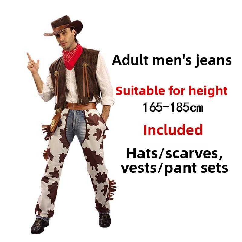 Stylish Western Cowboy Costume For Adults And Kids Perfect For Halloween Parties