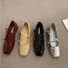 Туфли Мэри Джейн для женщин, 2024 г., женские туфли на одинарном каблуке в стиле ретро, ​​мягкие и удобные красные балетки Zapatos De Mujer