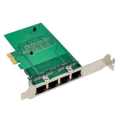Сетевая карта Gigabit Ethernet-серверный адаптер RJ-45 на 4 порта, интерфейс PCI-E X1