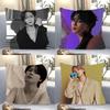 Korean Celebrity Park JiMin Pillow Case Square Pillow Bedroom Sofa Leisure Comfort Cushion Car Living Room Home Decoration 40X40