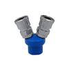 High-Quality Pneumatic C-Type Round Air Pump Splitter/Compressor Branch Connector