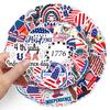 50 Мультяшных DIY Наклеек ко Дню Независимости США для Ежедневников, Ноутбуков и Бутылок