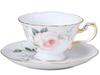 Okura Art Pottery Fairy Rose "Matilda" Cup & Saucer, Coffee/Tea, Approx. 200cc, Made In Japan, 70c/5701