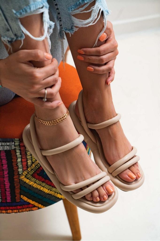 Женские повседневные сандалии, ортопедические сандалии телесного цвета, удобная летняя обувь, сандалии-буффы, летняя обувь с анатомической структурой