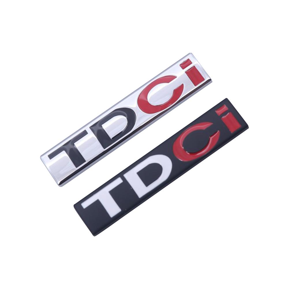 3D Metal TDCI Letters Car Rear NEWP2 Trunk Emblem Badge Sticker Decals For Ford Kuga Explorer Transit Accessories
