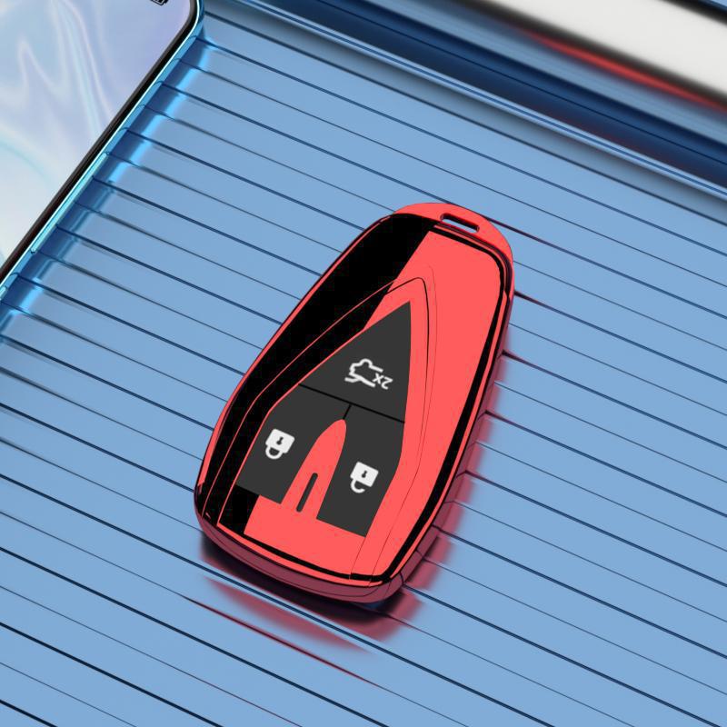 Changan CS75 Key Case, Full Wrap Shell, Enjoy Blue Whale Edition, 3-Button (For 2022/24 Models)