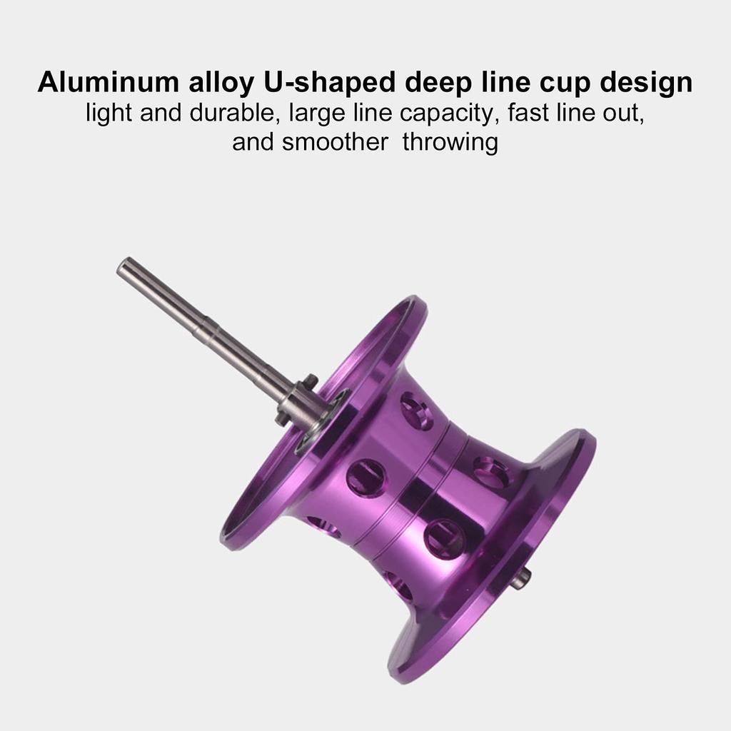 Колесо для рыбалки с магнитным тормозом, катушка для заброса приманки большой емкости, долгий срок службы, легкий вес, может использоваться для рыбалки (LK201 Черный и фиолетовый