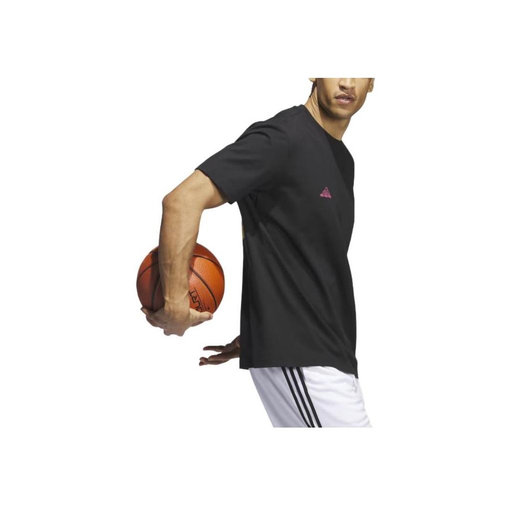 Adidas Metaverse Oasis Hoops Tee Black Men Streetwear IM4636