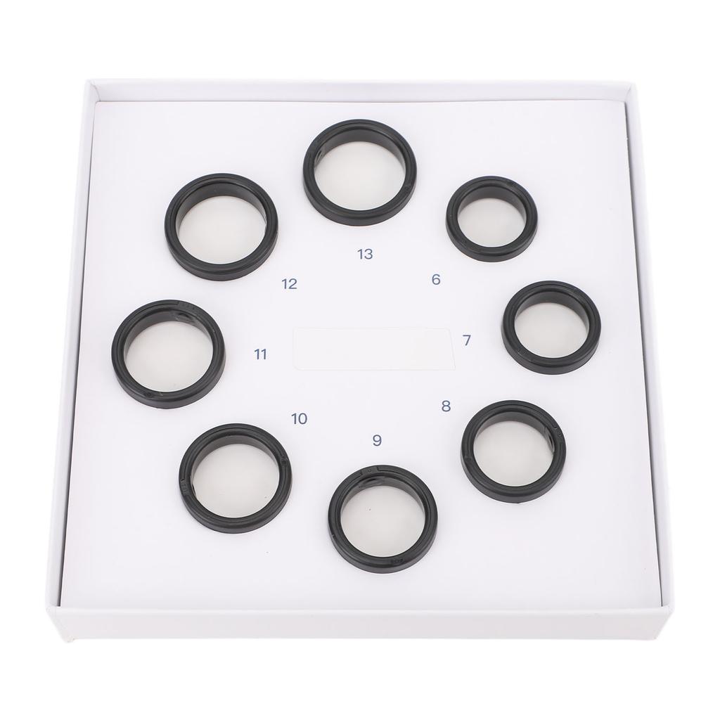 8 шт. Набор для определения размера умного кольца Размеры от 6 до 13 Пластиковая модель оздоровительного кольца для выбора наиболее подходящего размера