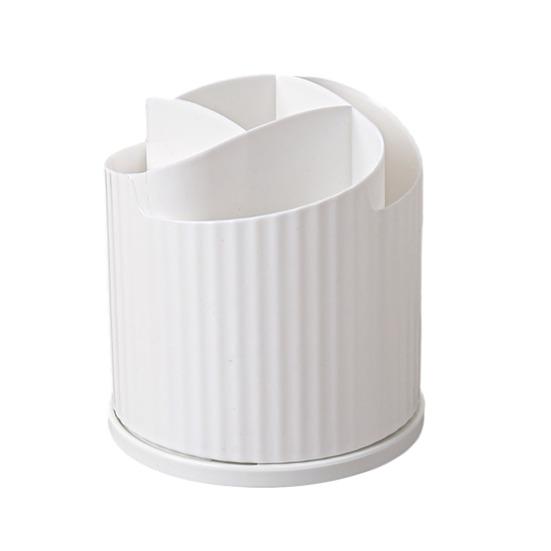 Вращающийся на 360 градусов держатель для кистей для макияжа, 5 отделений, органайзер для косметики, дизайн в виде цветка, вращающаяся подставка для кистей для макияжа