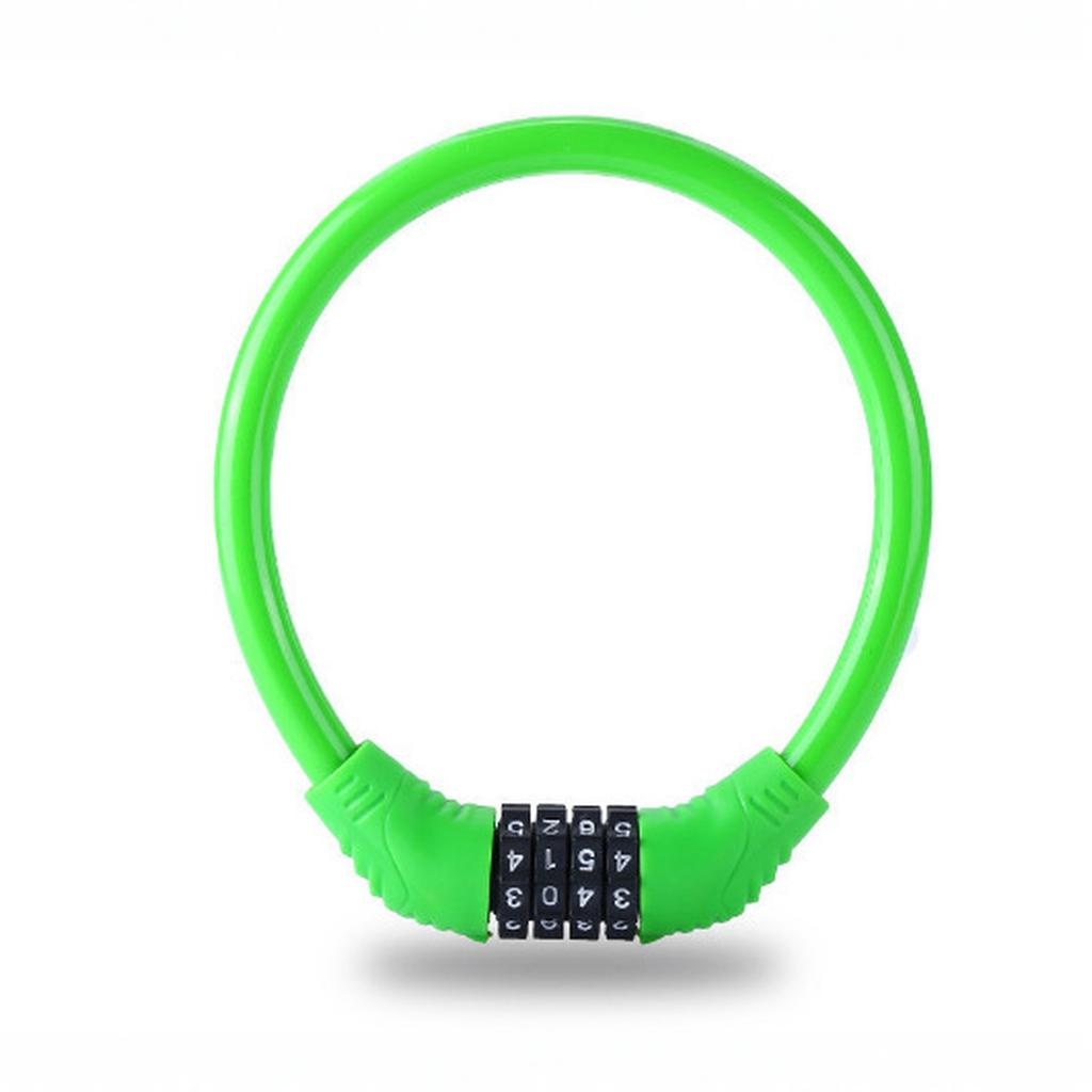 Bike Accessories  Bike Lock Anti-theft Password  Road Bike Security Cable Locker Portable Combination Code Padlock