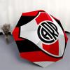 River Plate, Badge Automatic Opening and Closing, 8 rib Structure Portable Umbrella, Suitable for Men and Women in All Seasons  Perfect Gift