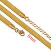 5pcs Stainless Steel Snake Chain Necklace Box Chain with Clasp Extended Chains DIY Men Jewelry Making Findings Accessor No Fade