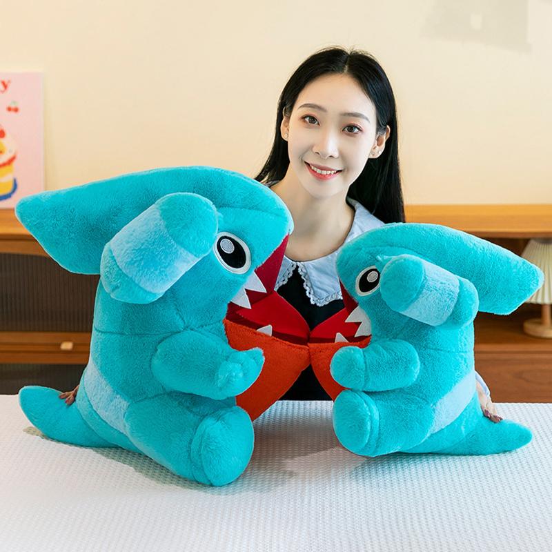 50cm Cartoon Pokémon Gible Plush Toy Kawaii Shark Animal Soft Stuffed Rag Doll Big Size Cute Pillow Kids Birthday Gift